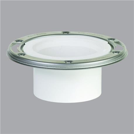 Sioux Chief Open PVC Closet Flange with Stainless Steel Ring