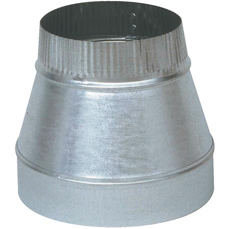 Imperial 24 Ga. Galvanized Reducer, 5 In. x 4 In.