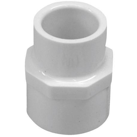 Charlotte Pipe Schedule 40 PVC Female Adapter, 3/4 In. x 1/2 In.