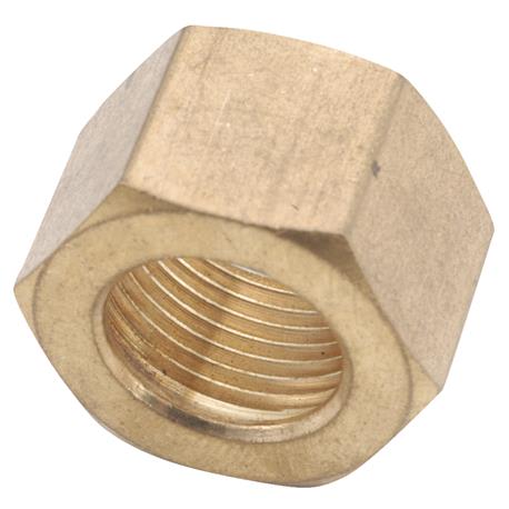 Anderson Metals 3/16 In. Brass Compression Nut, 3-Pack