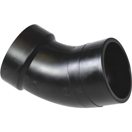 Charlotte Pipe 1-1/2 In. Hub x Spigot 45 Deg. Street ABS Elbow