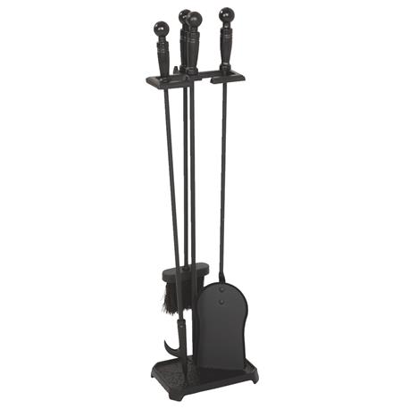 Home Impressions 4 Piece Cast Iron Fireplace Tool Set, 28 in.