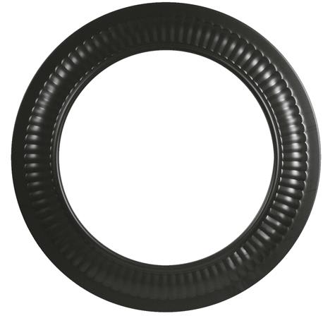 Imperial 7 In. 24 Gauge Black Stove Pipe Collar