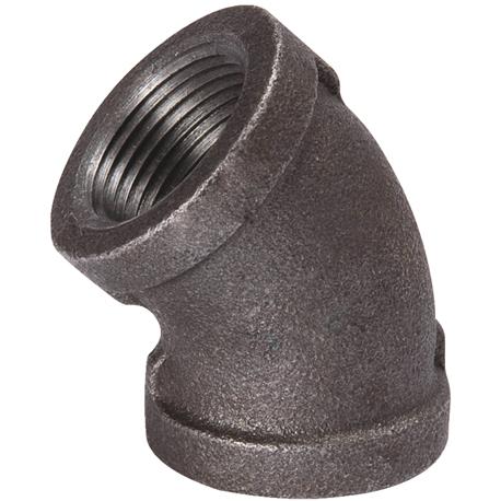 Southland 1/2 In. 45 Deg. Malleable Black Iron Elbow