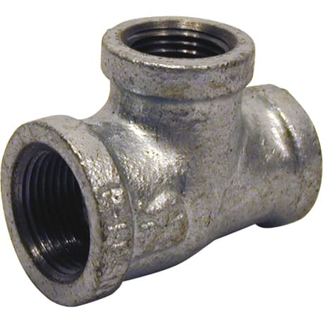 Southland Malleable Iron Galvanized Reducing Tee, 3/4 In. x 1/2 In. x 1/2 In.