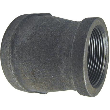 Southland Black Malleable Iron Reducing Coupling, 1/2 In. x 1/4 In.