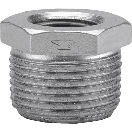 Anvil Hex Galvanized Bushing, 1/4 In. x 1/8 In.