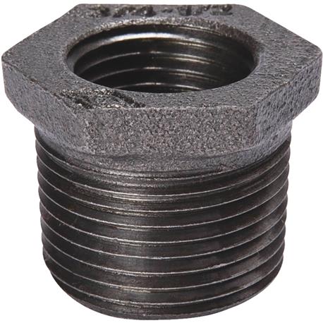 B&K Black Hexagon Iron Bushing, 1/4 In. x 1/8 In.