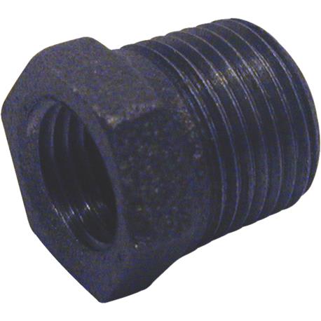 B&K Black Hexagon Iron Bushing, 3/8 In. x 1/8 In.