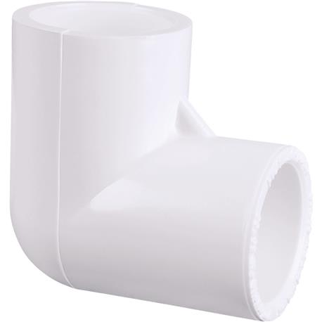 Charlotte Pipe Schedule 40 90 Deg. PVC DWV Elbow, 1/2 In. Slip x Slip