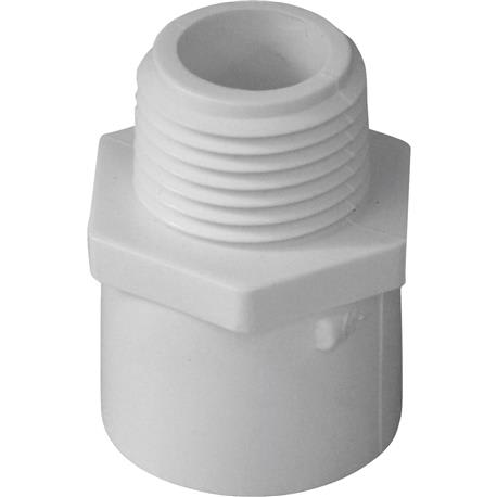 Charlotte Pipe 1-1/4 In. S x 1-1/4 In. M.I.P. Schedule 40 Reducing PVC Adapter