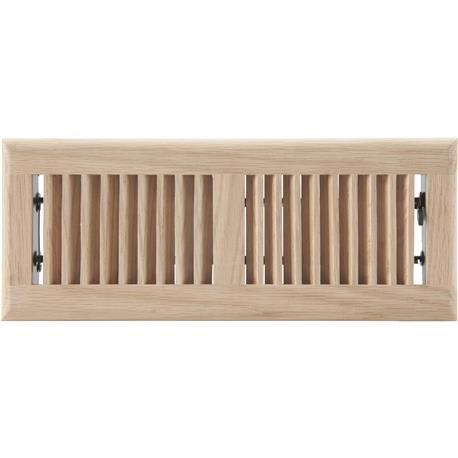 Home Impressions 4 in x 12 in. Floor Register with Diffuser, Natural Oak