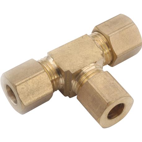 Anderson Metals 3/8 In. Compression Brass Tee