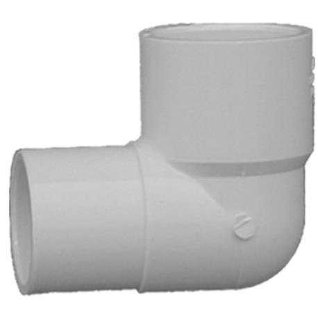 Charlotte Pipe Schedule 40 90 Deg. PVC DWV Street Elbow, 1/2 In. Slip x Spigot