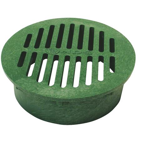 NDS Green PVC Round Grate, 6 in.