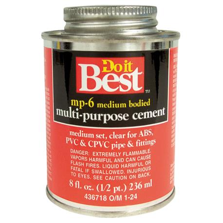 Do it Best Clear Medium Bodied Multi-Purpose Cement, 8 oz.