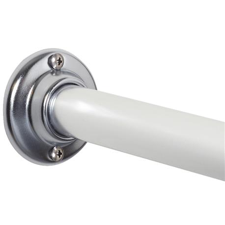 Zenith Up to 60 in.. Shower Rod with Flange