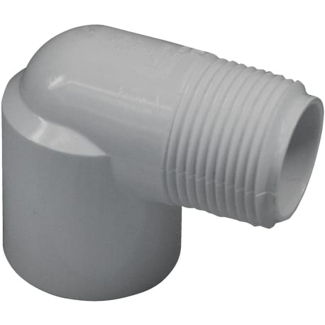 Charlotte Pipe Schedule 40 90 Deg. Street PVC Elbow, 1 In. Slip x Male