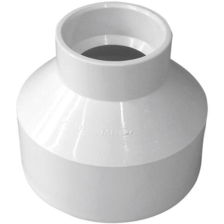 Charlotte Pipe Schedule 40 DWV Reducing PVC Coupling, 3 In. Hub x 1-1/2 In. Hub