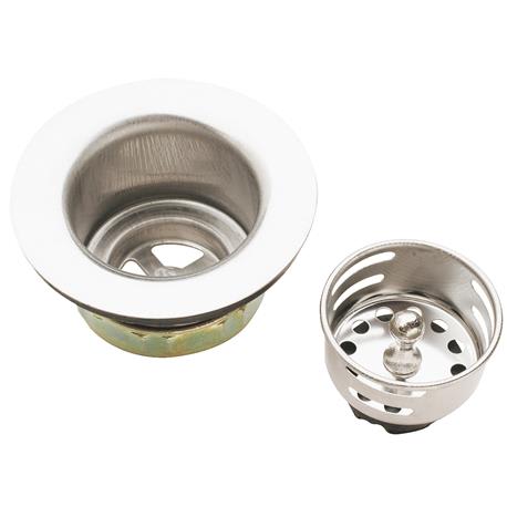 Do it Best Jr. Duo Bar Sink Basket Strainer Assembly Stainless Steel