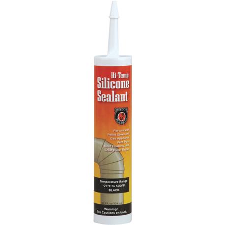 Meeco's Red Devil Black Silicone Hi-Temp Sealant, 10.3 oz.