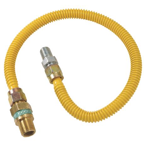 1/2 in. O.D. Gas Connector 1/2 in. M.I.P. Safety + PLUS x 1/2 in. M.I.P