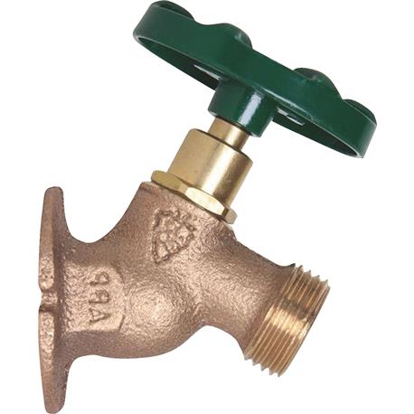 Arrowhead Brass Sillcock Faucet Solid Flange Oval Handle