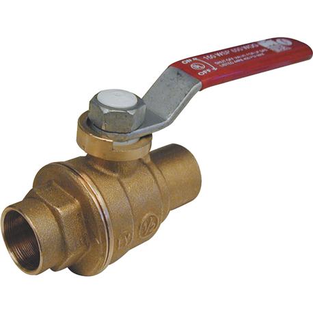 ProLine Forged Brass Full Port Ball Valve Solder