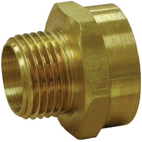 Anderson Metals Brass Swivel Adapter, 3/4 In. FHT x 1/2 In. MIP