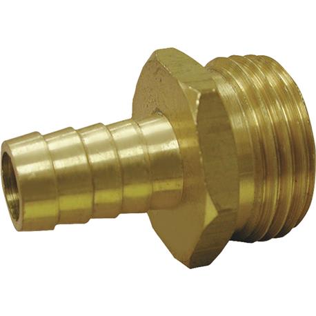 Anderson Metals Brass Hose Bard, 5/8 In. Barb x 3/4 In. MHT