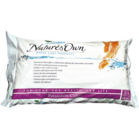 Nature's Own Potassium Chloride Water Softener Cubes, 40 lb.