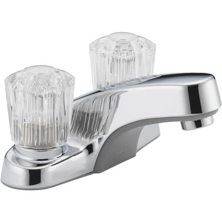 Peerless Two Handle Centerset Bathroom Faucet, Chrome