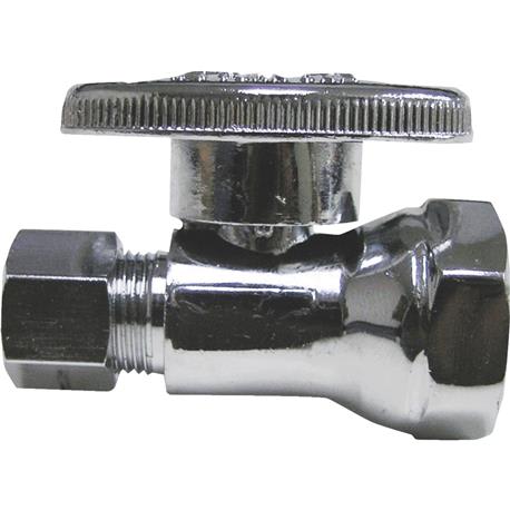 ProLine Quarter Turn Straight Valve, 1/2 In. FIP x 3/8 In. C