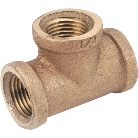 Anderson Metals 1 In. Red Brass Threaded Tee