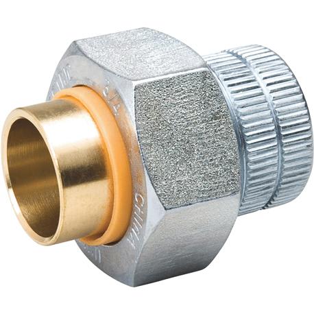 ProLine Galvanized Dielectric Union, 3/4 In. FIP x 3/4 In. Copper Sweat