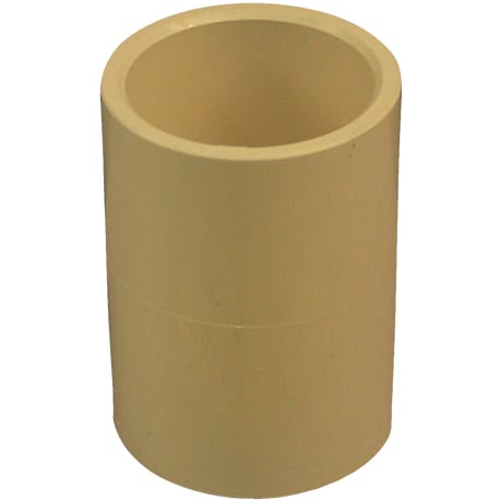 Charlotte Pipe 1 In. Solvent Weldable CPVC Coupling with Stop