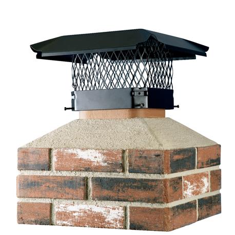 Shelter 13" x 18" Black Steel Chimney Cap