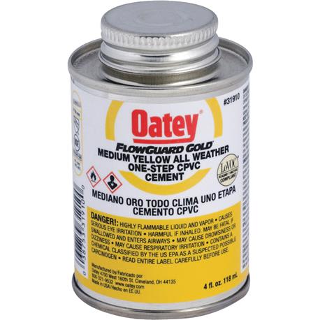 Oatey FlowGuard Gold 4 Oz. CPVC Cement