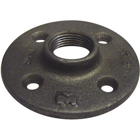 Southland Black Iron Floor Flange, 1/2 In. x 3 In.