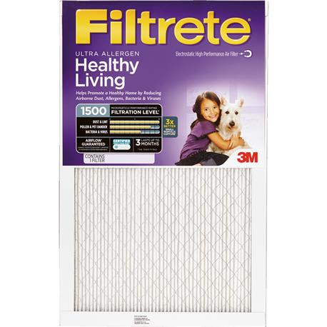 Filtretre Allergen Healthy Living 1550 MPR Furnace Filter, 20" x 20" x 1"