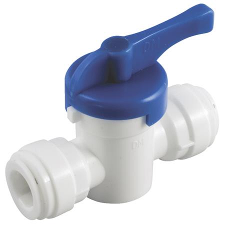 Anderson Metals Plastic Push-in Ball Valve, 3/8 In. x 3/8 In.