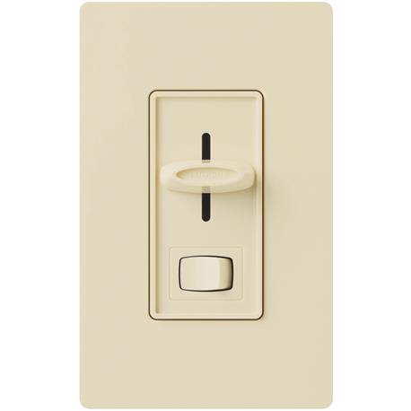 Lutron Skylark Incandescent/Halogen/LED/CFL Ivory Slide Dimmer Switch