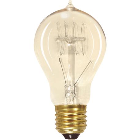 Satco 60 Watt A19 Incandescent Vintage Decorative Light Bulb