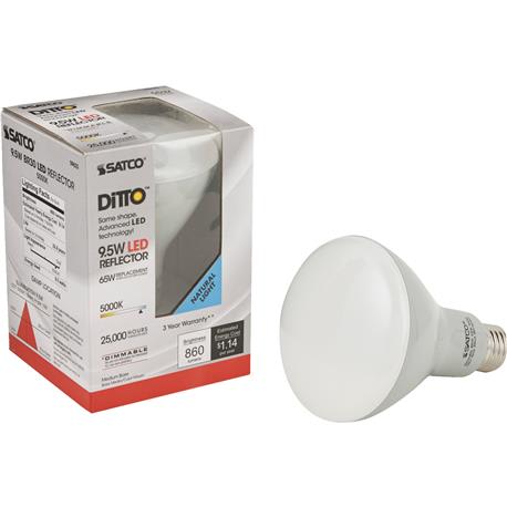 Satco Ditto 9.5 Watt BR30 LED Floodlight Light Bulb