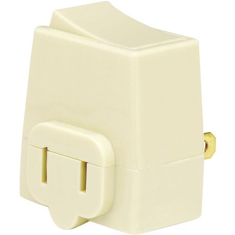 Leviton Ivory 13 Amp Plug-In Switch Adapter