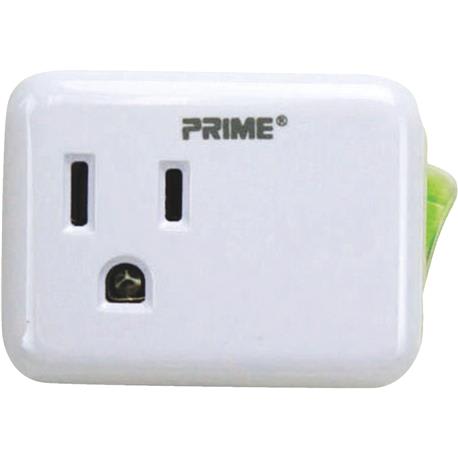 Prime Wire & Cable Plug-In Outlet with Switch