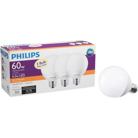 Philips G25 Medium LED Decorative Light Bulb