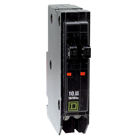 Square D QO 20/20A Single-Pole Plug-In Circuit Breaker