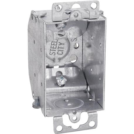 Raco 1-Gang 5 Knockouts Steel Welded Wall Box