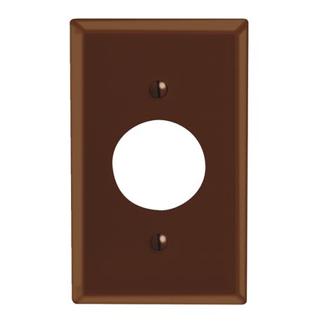 Leviton 1-Gang Single Brown Outlet Wall Plate